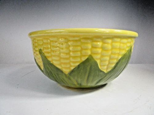 Vintage Shawnee Pottery Corn King Yellow Corn Cob # 6 Serving Mixing Bowl 6 1/2"
