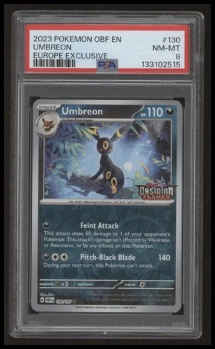 Pokemon - Umbreon - Obsidian Flames Stamped - Promo - 130/197 - PSA 8 #1
