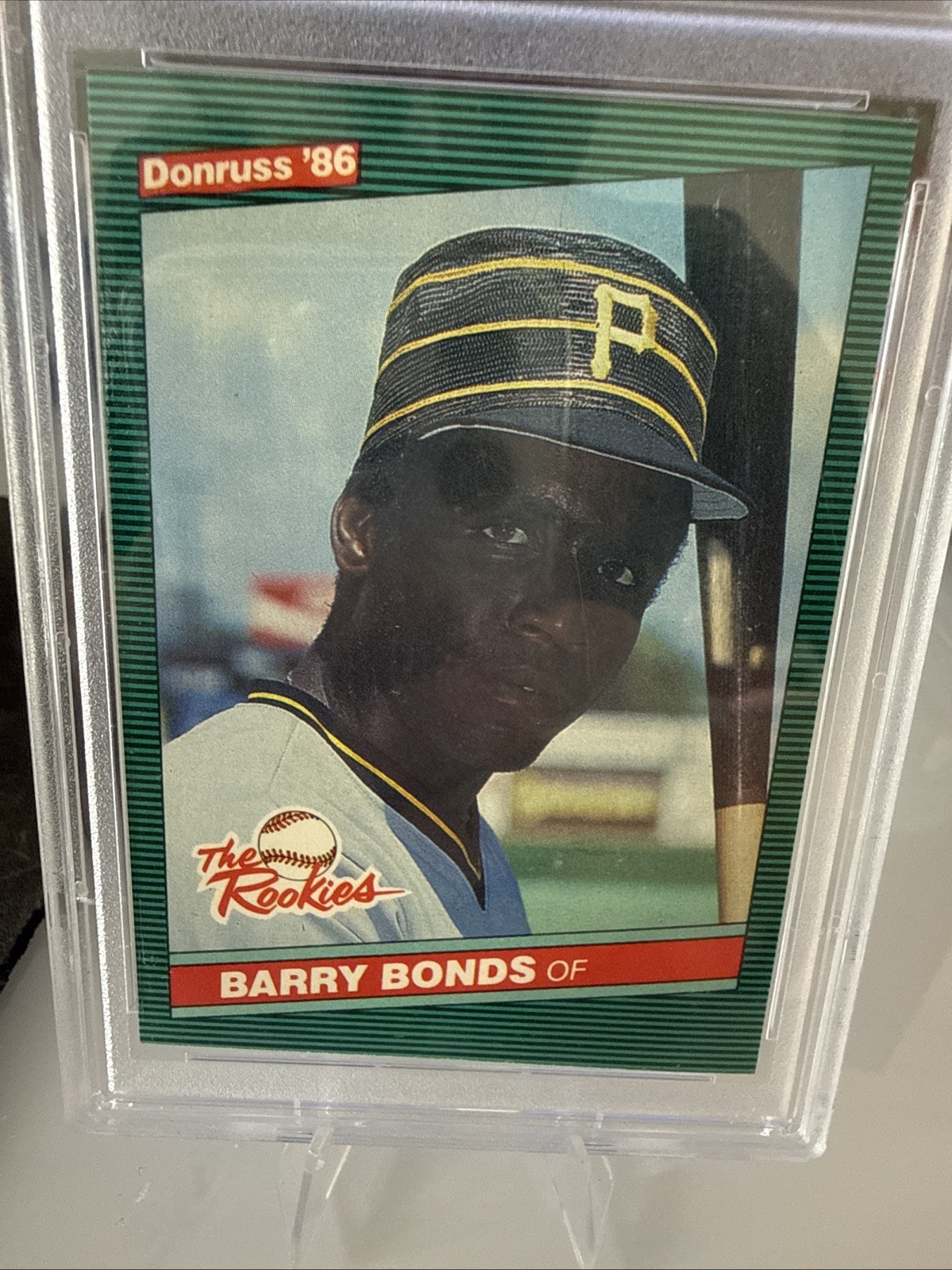 1986 Donruss The Rookies Barry Bonds #11 Rookie Pittsburgh Pirates GEM-MT 9 view 2