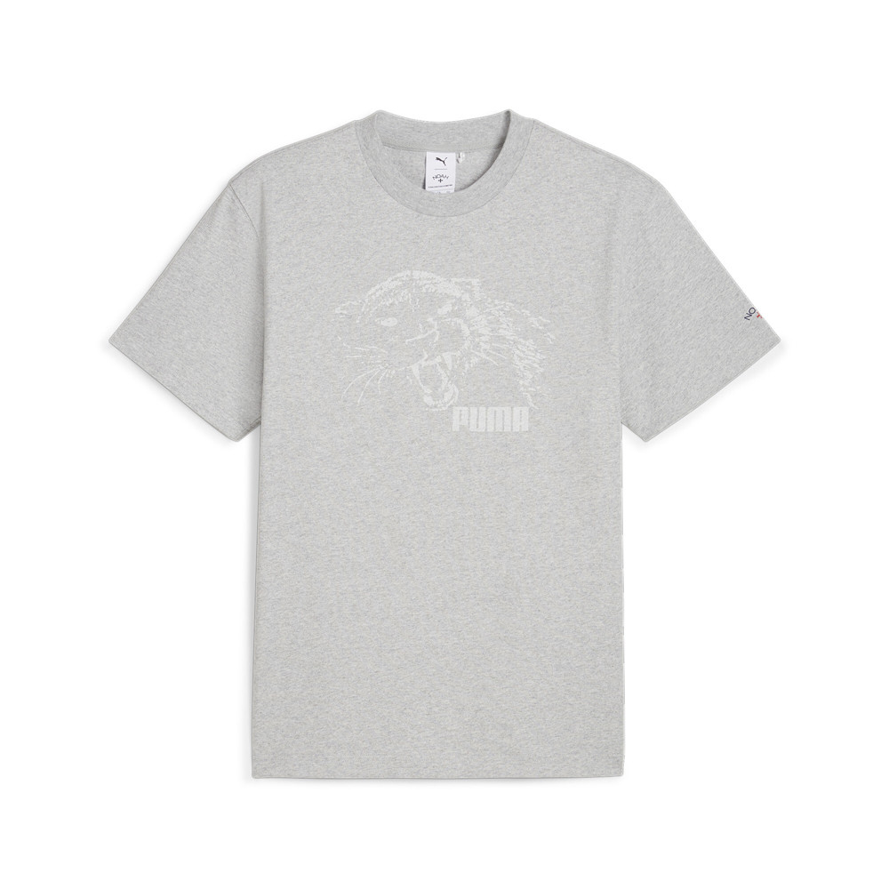 Puma Noah X Graphic Crewneck Short Sleeve T-Shirt Grey Men 6238710