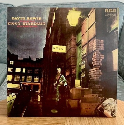 DAVID BOWIE: VINYL LP & INNER - ZIGGY STARDUST UK 1st PRESS  *1E/1E *PLAY TESTED