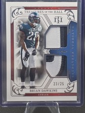 2025 Panini National Treasures of the Hall Dual PATCH Brian Dawkins 23/25 Eagles