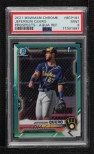 2021 Bowman Chrome Prospects Aqua Refractor /125 Jeferson Quero PSA 9 MINT 0e3u
