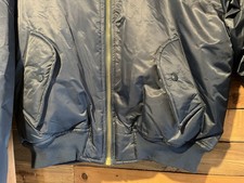 Vintage 70s Alpha Industries MA-1 Flyer USAF Reversible Jacket XL Nice Clean