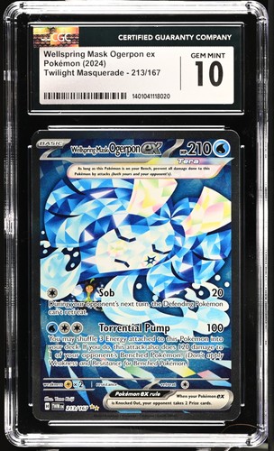 Wellspring Mask Ogerpon ex graded CGC 10 for sale on eBay