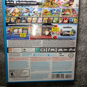 Super Smash Bros Near Mint Nintendo Wii U Video Game Complete W/ Manual WiiU CIB