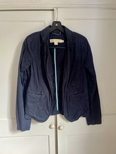J. CREW Women  s Navy Blue 100 Cotton Chino Blazer Size 2