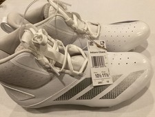 Adidas Adizero Chaos Mid White Lineman Football Cleats Men's Size 10.5 NEW