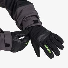 Ski-Doo Mens Grip Snowmobile Gloves Water/Windproof Warm Flexible Racing Black