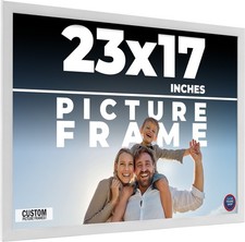 23x17 Frame White Wood Picture Photo Frame with UV Acrylic and Acid Free Backing