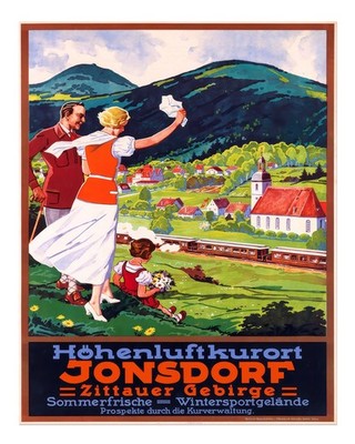 Vintage-Reiseplakat-Wandkunst Malerischer Landschaftsdruck L�ndliche G