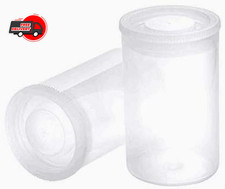 20 PCS Clear Plastic Film Canisters with Lids  35mm CaliberEmpty Camera Reel Cont