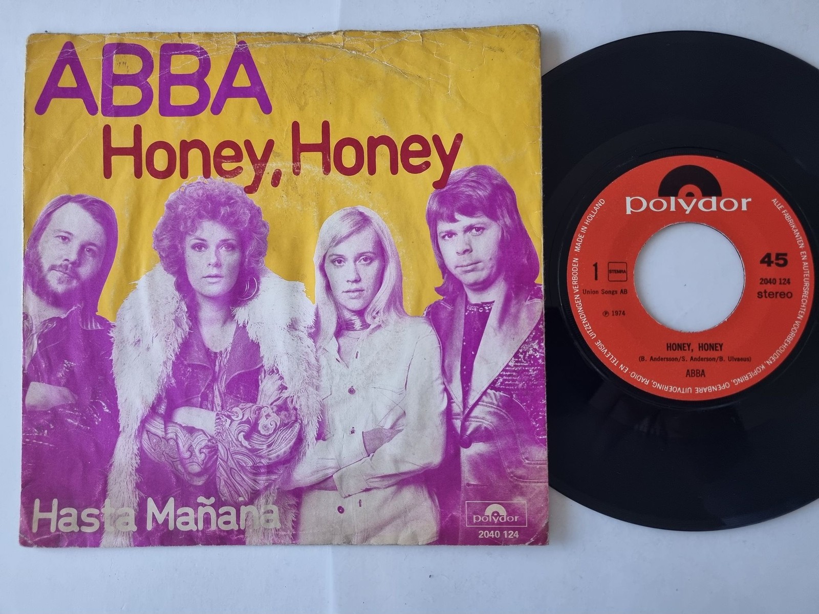 ABBA - Honey, Honey/ Hasta Mañana 7'' Vinyl Netherlands