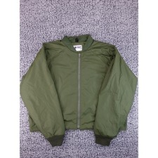 R R Uniforms Horace Small Bomber Jacket Mens XL Green Vintage Thinsulate USA