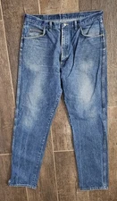 Mens Wrangler Rugged Wear blue jeans size 36x35,cotton 