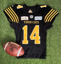 2018 Terrell Sinkfield Jr. Hamilton Tiger Cats Adidas CFL Game Worn Jersey 