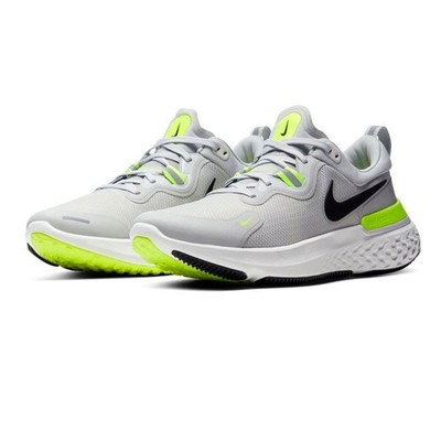 Nike React Miler Grey Volt Black Sz 7-13 CW1777 005 Running Shoes