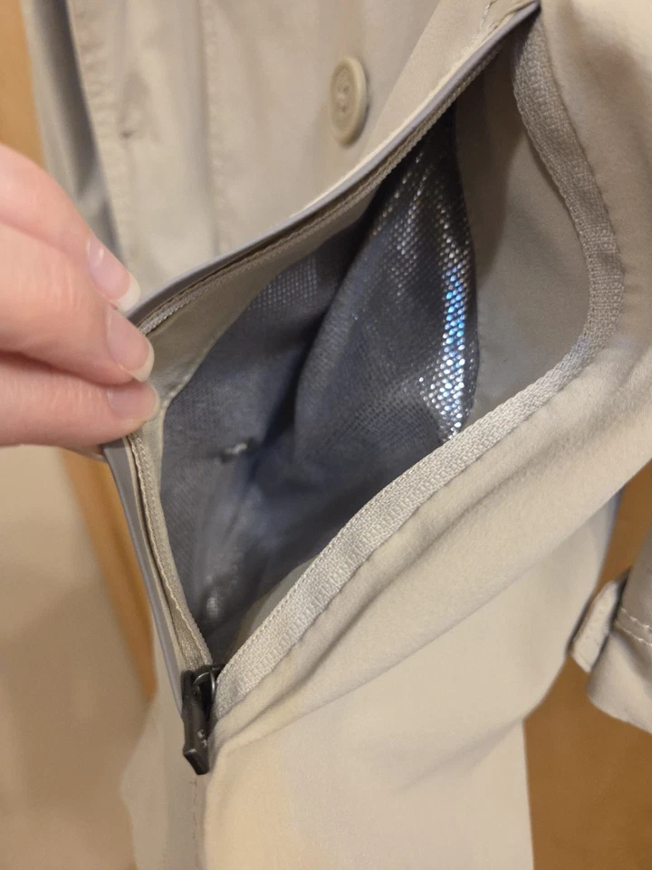 Columbia Mujer Fino Tostado Omniheat Chaqueta Con Cremallera Y Botones Talla XS Foto 3 de 4