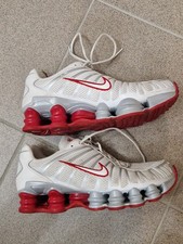 FZ4344-001 Nike Shox TL Platinum Tint Gym Red White Silver Grey Damen geb./40,5