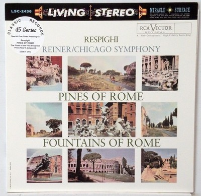 RESPIGHI Pines, Fountains REINER RCA LSC-2436 CLASSIC RECORDS 45 RPM 4X LP NEW