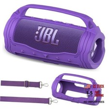 Silicone Cover Case for JBL Flip 7 Portable Bluetooth Speaker Purple