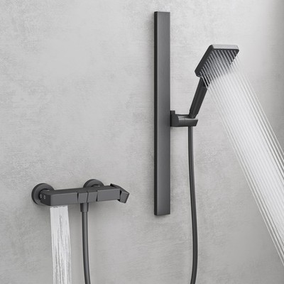 Duschsystem mit Regendusche Duschkopf 3 Strahlarten höhenverstellbar Duschbrause