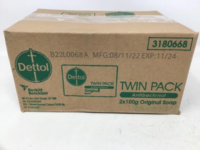 Dettol 100% 1リットル✖️2個セット Dettol 100% 1リットル✖️2個セット Amazon | Dettol Soap 100g, 2