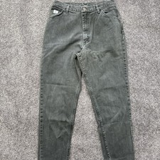 VTG Womens 16x32 Wrangler For Womaen Jeans Made in USA Green Denim MSR01IG