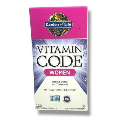 *Garden Of Life Vitamin Code Women Dietary Supplement -120 Capsules- New In Box