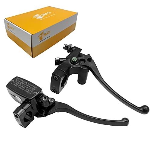 Brake Master Cylinder Clutch Lever 1" 25mm Compatible with Honda VT600 Black -