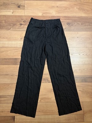 Stradivarius Damen Hose Schwarz Größe 38 Normalgröße Damenmode