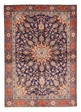 Vintage Oriental Hand-Knotted Carpet 4'3" x 6'2" Traditional Wool Area Rug