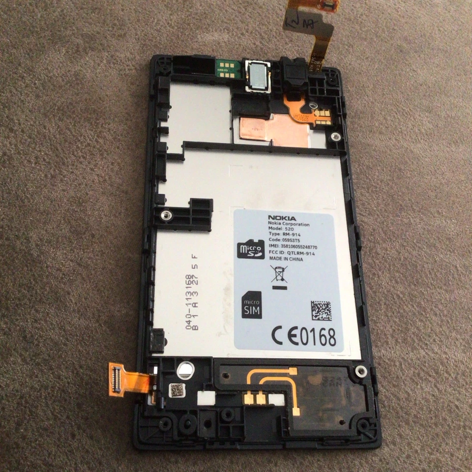 Pantalla LCD Original Nokia Lumia 520 Original con Digitalizador Conjunto Completo Foto 2 de 4