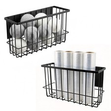 Magnetic Basket Organizer for Fridge and Locker, Carbon Steel Storage Bin, 10...