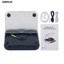 KC-918 Black Bluetooth CD Player Mini Disc Player for CD/CD-R/CD-RW/MP3