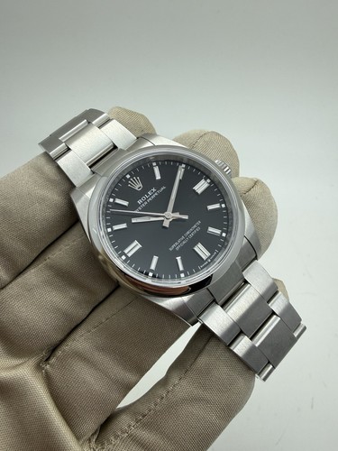 2024 Rolex Oyster Perpetual 36mm Black Dial Automatic Steel Watch 126000 B+P