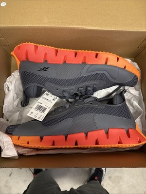 Brand New In Box Size 12 - Reebok Zig Dynamica 2 Pure Grey Dynamic Red