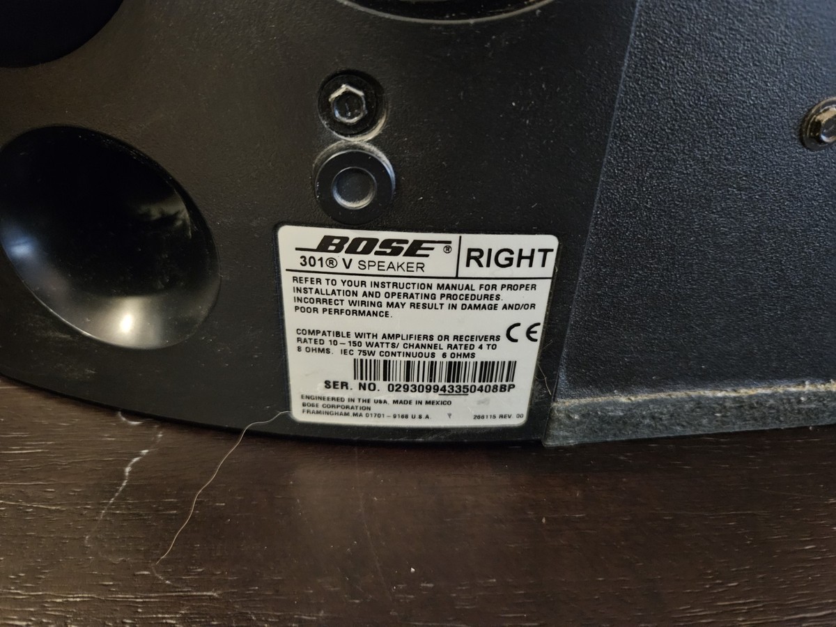 Bose 301 Series V Direct/Reflecting Bookshelf Speakers Tested