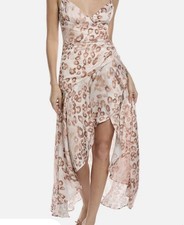 NWT 199.99 Bardot Sorella Leopard Print Midi Dress Size US 6