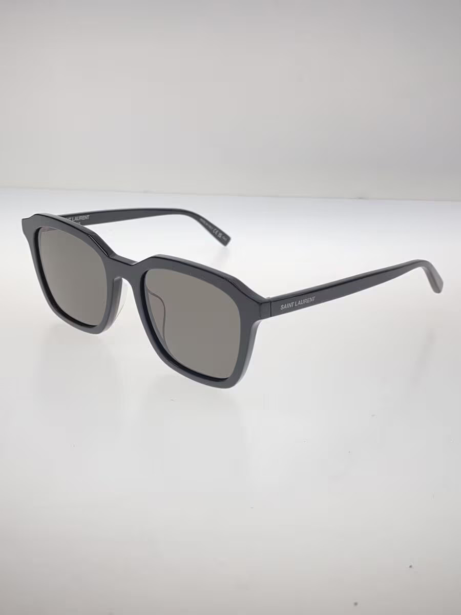 SAINT LAURENT Occhiali da Sole Uomo Wellington in Plastica Nero e Grigio (SL457)