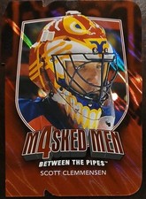2011 - 2012 ITG Between The Pipes Scott Clemmensen Masked Men 4 Ruby Red Hockey