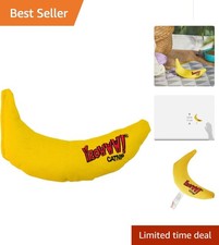 Yeowww Organic Catnip-Filled Yellow Banana Toy - Perfect for Playtime Bliss