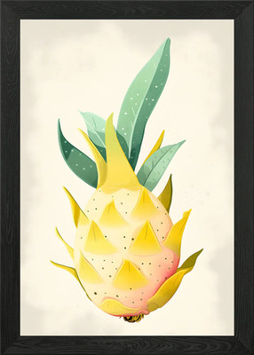 Gelbe Drachenfrucht gerahmtes Wandbild Poster Leinwanddruck Bild