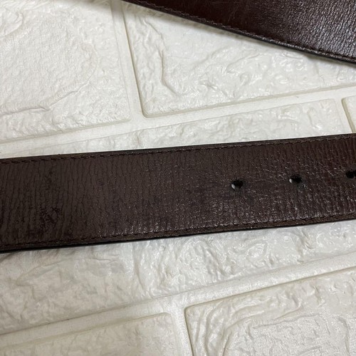 Authentic Louis Vuitton Browwn Size 85/34 Belt LV Initial Leather From Japan - Picture 6 of 24