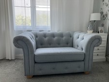 Small 2 Seater Couch Baby Blue Used OK Condition 147x97x72