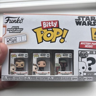 Funko Bitty Pop! Star Wars 4 Pack Set Cobb Vanth Fennec Shand Boba Fett New