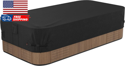 Outdoor Waterproof Hot Tub Swim SPA Cover 194 X 97 Inch Fit 8 X 16 Ft 192 X 96