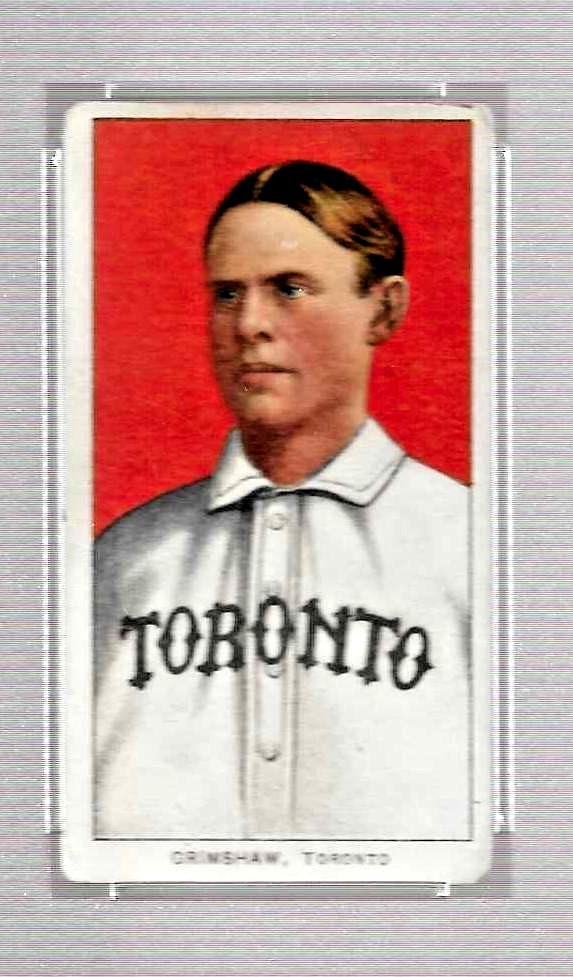 1909 T206 SWEET CAPORAL 350 TOBACCO BASEBALL CARD PSA 4 MOOSE GRIMSHAW TORONTO view 3