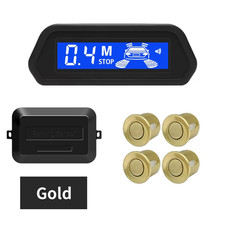 Car Parking Sensor Kit with Auto Parktronic Reverse LED Monitor 4 Sensors Radar