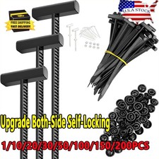 Quickmechtools Grip Auto Zip Tie Buckles, Snap Fit Nylon Fastening Clips US